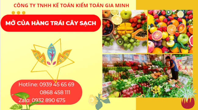 Mở cửa hàng trái cây sạch tại TP.HCM – Hướng dẫn chi tiết cho người mới bắt đầu 4 Hồ sơ mở cửa hàng trái cây sạch tại TPHCM