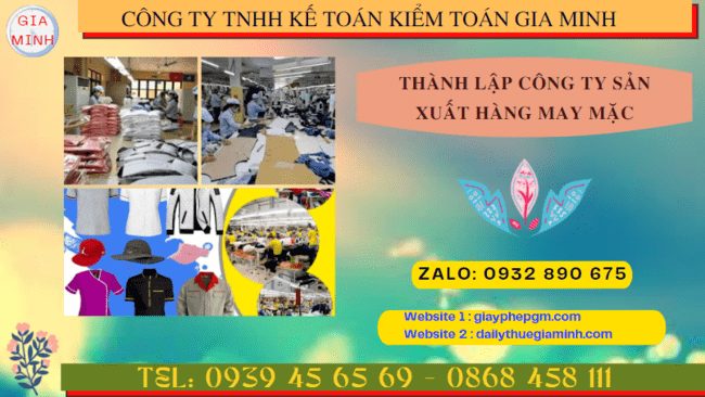 Hồ sơ thành lập công ty sản xuất hàng may mặc tại Hà Giang