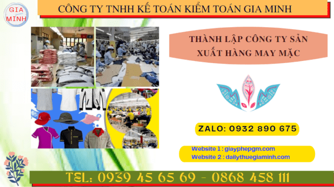 Thành lập công ty sản xuất hàng may mặc tại lào cai 4 Hồ sơ thành lập công ty sản xuất hàng may mặc tại Lào Cai