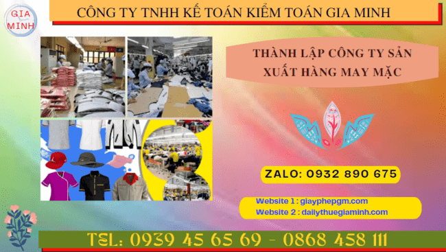 Thành lập công ty sản xuất hàng may mặc tại Ninh Bình – Hướng dẫn chi tiết từ A đến Z 5 Hồ sơ thành lập công ty sản xuất hàng may mặc tại Ninh Bình