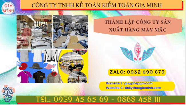 Thành lập công ty sản xuất hàng may mặc tại ninh thuận 4 Hồ sơ thành lập công ty sản xuất hàng may mặc tại Ninh Thuận