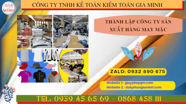 Thành lập công ty sản xuất hàng may mặc tại Thanh Hóa – Hướng dẫn chi tiết & trọn gói 2025 4 Hồ sơ thành lập công ty sản xuất hàng may mặc tại Thanh Hóa