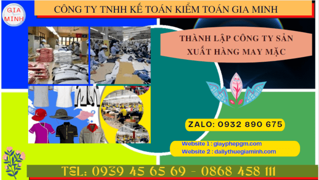 Thành lập công ty sản xuất hàng may mặc tại tp hưng yên 4 Hồ sơ thành lập công ty sản xuất hàng may mặc tại TP Hưng Yên