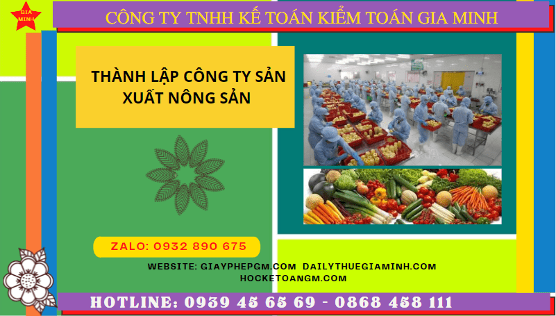Hồ sơ thành lập công ty sản xuất nông sản tại Đắk Lắk