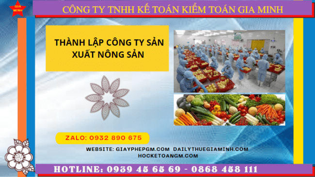 Hồ sơ thành lập công ty sản xuất nông sản tại Hưng Yên