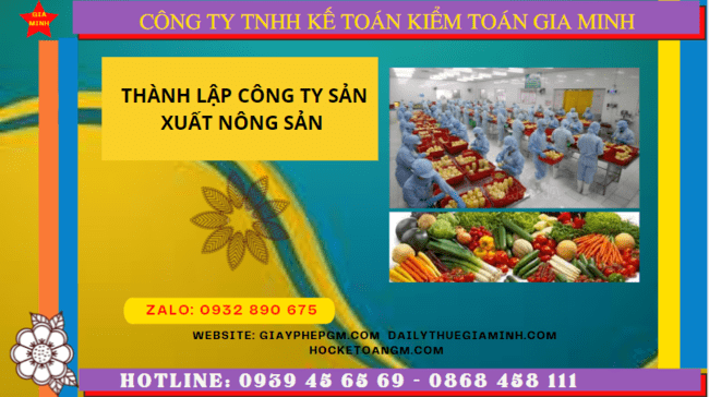 Hồ sơ thành lập công ty sản xuất nông sản tại Kon Tum