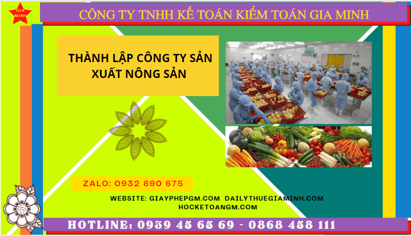 Hồ sơ thành lập công ty sản xuất nông sản tại Phú Quốc