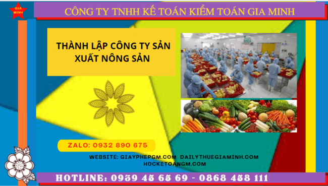 Thành lập công ty sản xuất nông sản tại quảng nam 6 Hồ sơ thành lập công ty sản xuất nông sản tại Quảng Nam