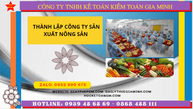 Thành lập công ty sản xuất nông sản tại thành phố châu đốc 14 thành lập công ty sản xuất nông sản tại Thành phố Châu Đốc