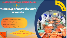 Hồ sơ thành lập công ty sản xuất nông sản tại TPHCM 