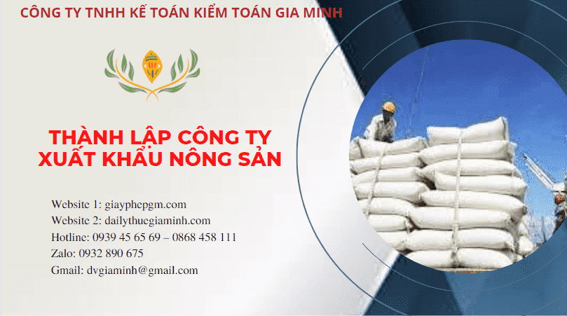Hồ sơ thành lập công ty xuất khẩu nông sản tại Đắk Lắk