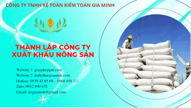 Thành lập công ty xuất khẩu nông sản tại đắk nông 4 Hồ sơ thành lập công ty xuất khẩu nông sản tại Đắk Nông