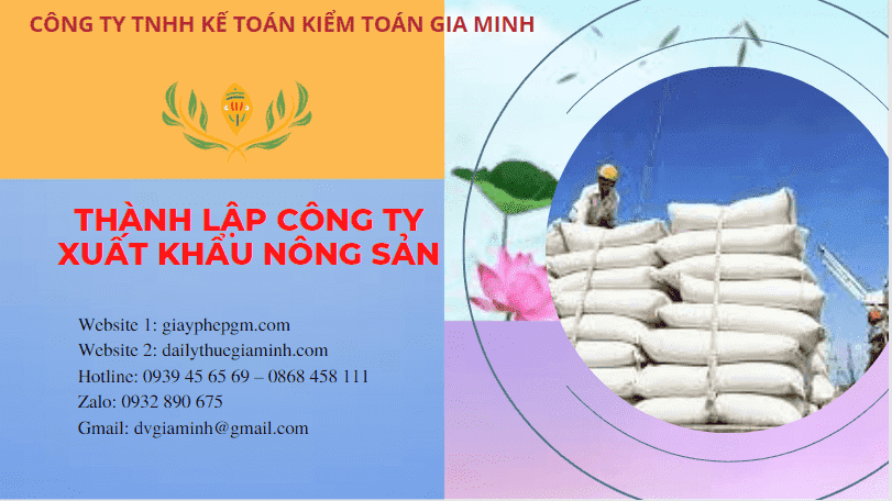 Hồ sơ thành lập công ty xuất khẩu nông sản tại Gia Lai