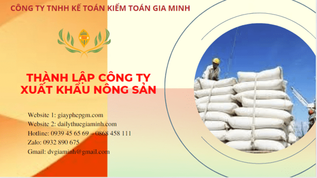 Dịch vụ thành lập công ty xuất khẩu nông sản tại Khánh Hòa | Trọn gói, nhanh chóng 4 Hồ sơ thành lập công ty xuất khẩu nông sản tại Khánh Hòa