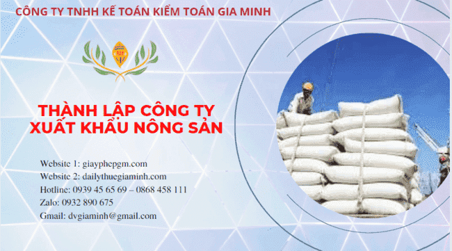 Hồ sơ thành lập công ty xuất khẩu nông sản tại Nha Trang