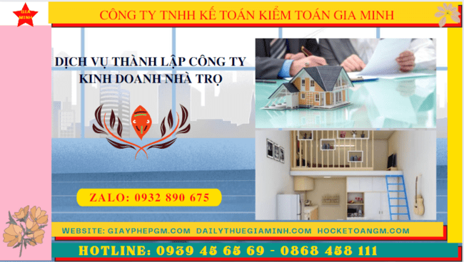 Hướng dẫn thủ tục thành lập công ty kinh doanh nhà trọ tại Cần Thơ