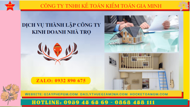 Hướng dẫn thủ tục thành lập công ty kinh doanh nhà trọ tại Khánh Hòa