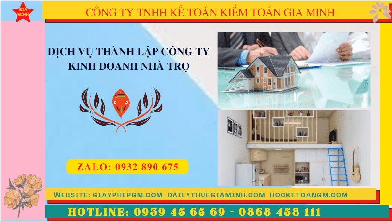 Hướng dẫn thủ tục thành lập công ty kinh doanh nhà trọ tại Kiên Giang