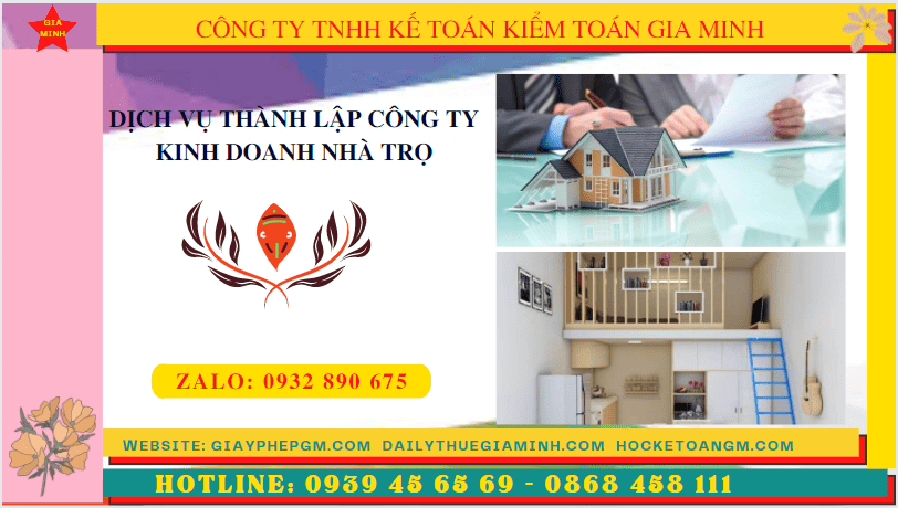Hướng dẫn thủ tục thành lập công ty kinh doanh nhà trọ tại Lâm Đồng