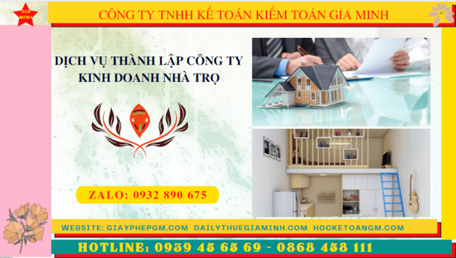 Hướng dẫn thủ tục thành lập công ty kinh doanh nhà trọ tại Ninh Thuận
