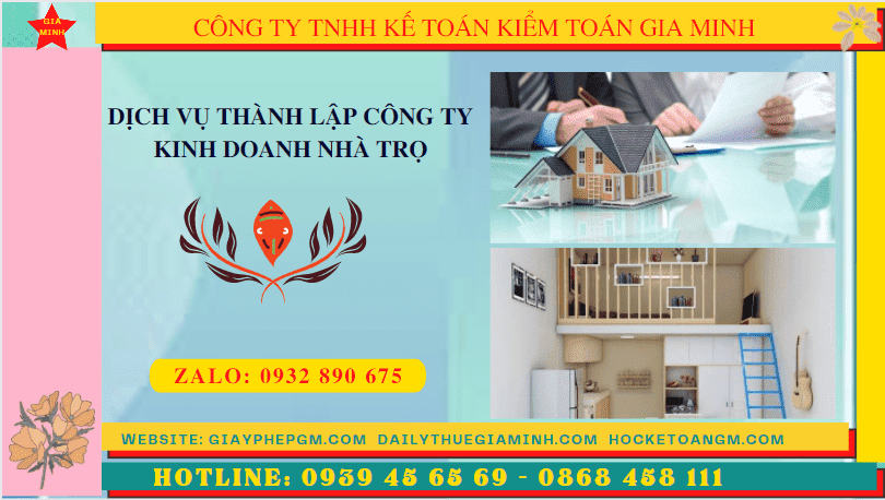 Hướng dẫn thủ tục thành lập công ty kinh doanh nhà trọ tại Thành Phố Cần Thơ