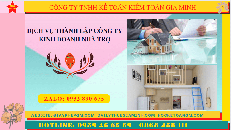 Hướng dẫn thủ tục thành lập công ty kinh doanh nhà trọ tại Quận Ninh Kiều