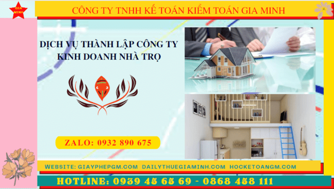Dịch vụ thành lập công ty kinh doanh nhà trọ tại yên bái 4 Hướng dẫn thủ tục thành lập công ty kinh doanh nhà trọ tại Yên Bái
