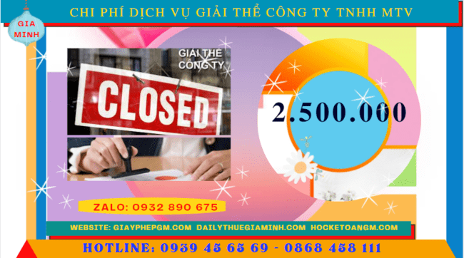 Dịch Vụ Giải Thể Công Ty TNHH MTV Tại Sơn La Nhanh Gọn 11 Phí dịch vụ giải thể công ty TNHH MTV tại Sơn La