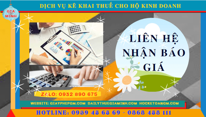 Phí dịch vụ kê khai thuế hộ kinh doanh tại Bắc Giang