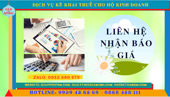 Phí dịch vụ kê khai thuế hộ kinh doanh tại Bắc Kạn