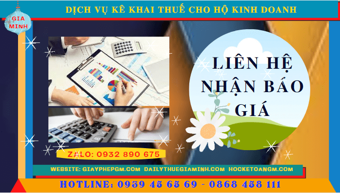 Phí dịch vụ kê khai thuế hộ kinh doanh tại Cao Bằng