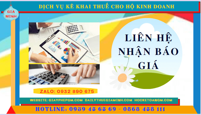 DỊCH VỤ KÊ KHAI THUẾ CHO HỘ KINH DOANH TẠI GIA LAI 5 Phí dịch vụ kê khai thuế hộ kinh doanh tại Gia Lai