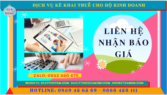 Phí dịch vụ kê khai thuế hộ kinh doanh tại Hải Dương