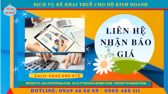 Phí dịch vụ kê khai thuế hộ kinh doanh tại Huế