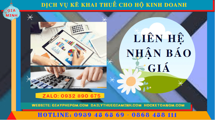 Phí dịch vụ kê khai thuế hộ kinh doanh tại Nam Định