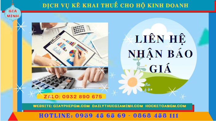 Phí dịch vụ kê khai thuế hộ kinh doanh tại Phú Yên