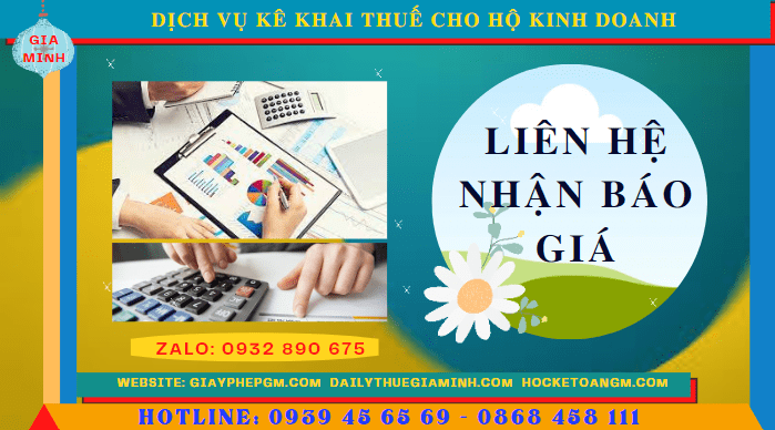 Phí dịch vụ kê khai thuế hộ kinh doanh tại Thái Nguyên