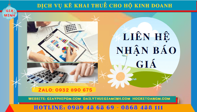 Phí dịch vụ kê khai thuế hộ kinh doanh tại Thanh Hóa