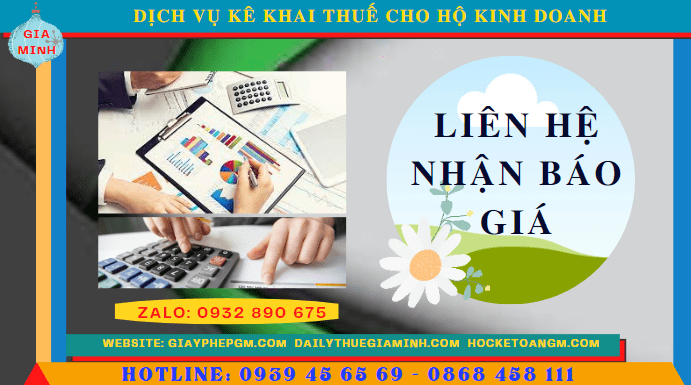 Phí dịch vụ kê khai thuế hộ kinh doanh tại Thành Phố Hồ Chí Minh