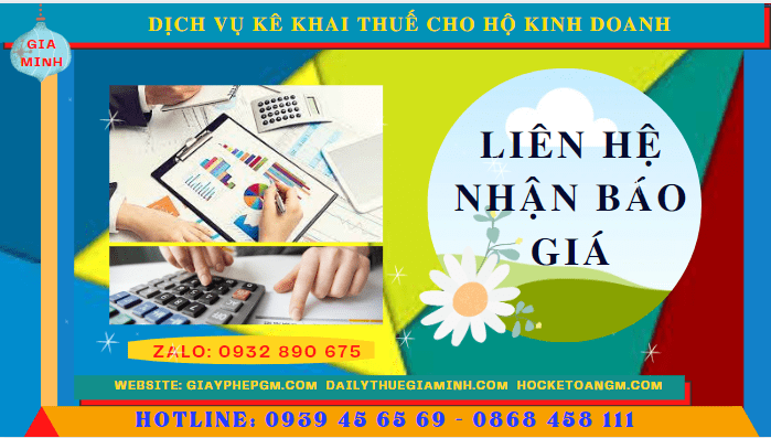 Phí dịch vụ kê khai thuế hộ kinh doanh tại Thừa Thiên Huế