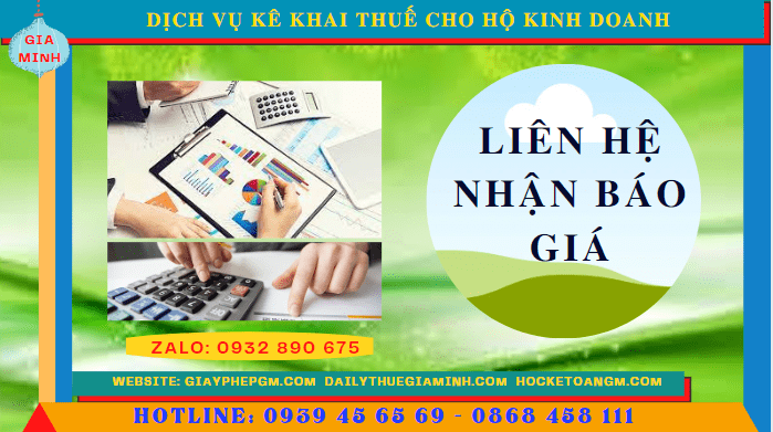 Phí dịch vụ kê khai thuế hộ kinh doanh tại Thành phố Châu Đốc