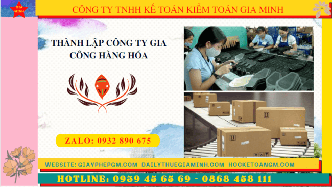 Quy trình thành lập công ty gia công hàng hóa tại Long An như thế nào?  