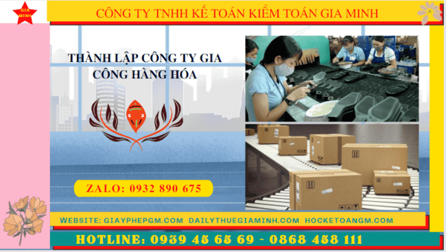 THÀNH LẬP CÔNG TY GIA CÔNG HÀNG HÓA TẠI VĨNH PHÚC 8 Quy trình thành lập công ty gia công hàng hóa tại Vĩnh Phúc như thế nào?