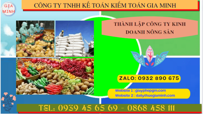 Thành lập công ty kinh doanh nông sản theo quy định tại An Giang