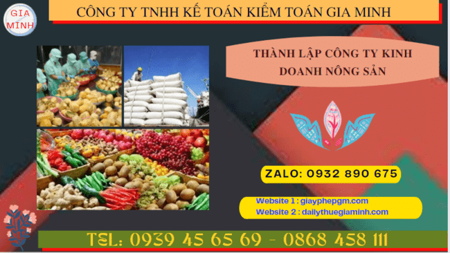 Thành lập công ty kinh doanh nông sản theo quy định tại Bà Rịa Vũng Tàu