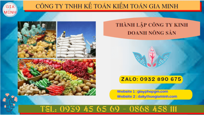 Thành lập công ty kinh doanh nông sản theo quy định tại Bình Dương