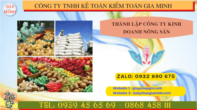 Thành lập công ty kinh doanh nông sản theo quy định tại Đồng Tháp