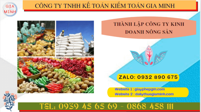 Thành lập công ty kinh doanh nông sản theo quy định tại Gia Lai
