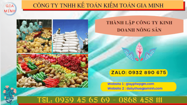 Thành lập công ty kinh doanh nông sản theo quy định tại Lâm Đồng