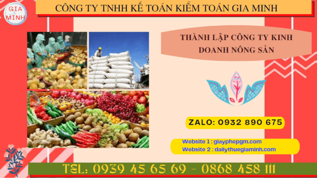 Thành lập công ty kinh doanh nông sản theo quy định tại Lào Cai
